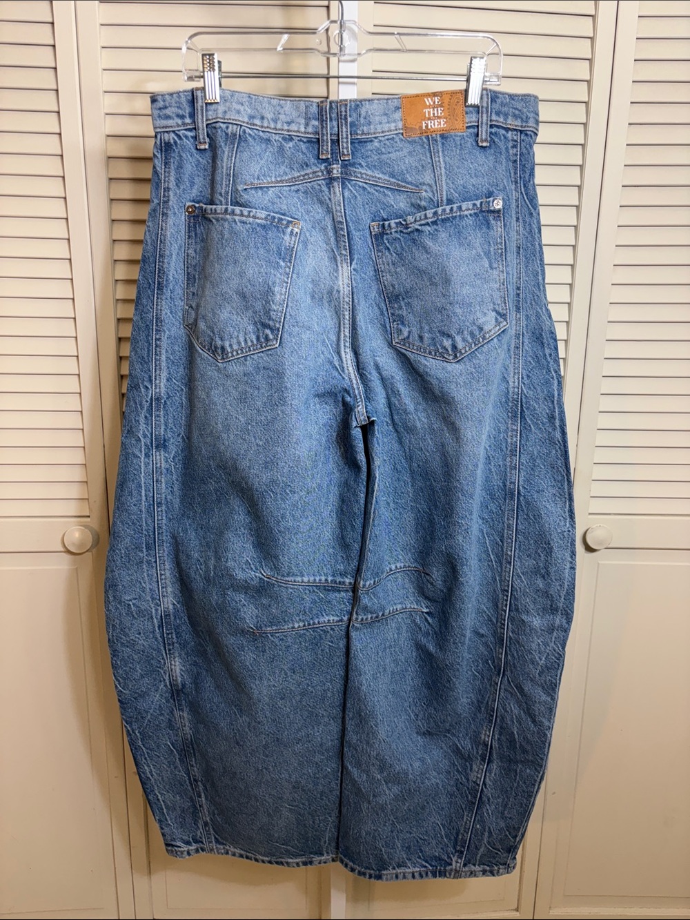 Free People Light Blue High-Rise Wide Leg Jeans - Picture 10 of 16
